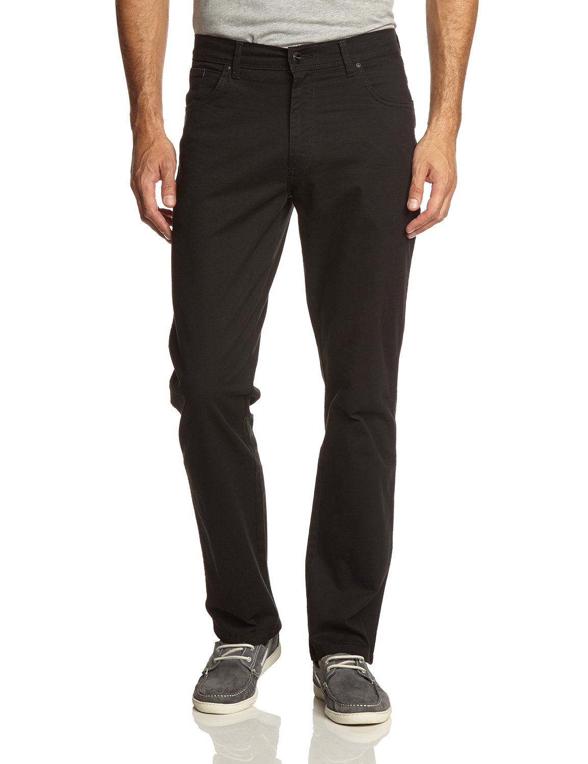 black regular fit jeans mens