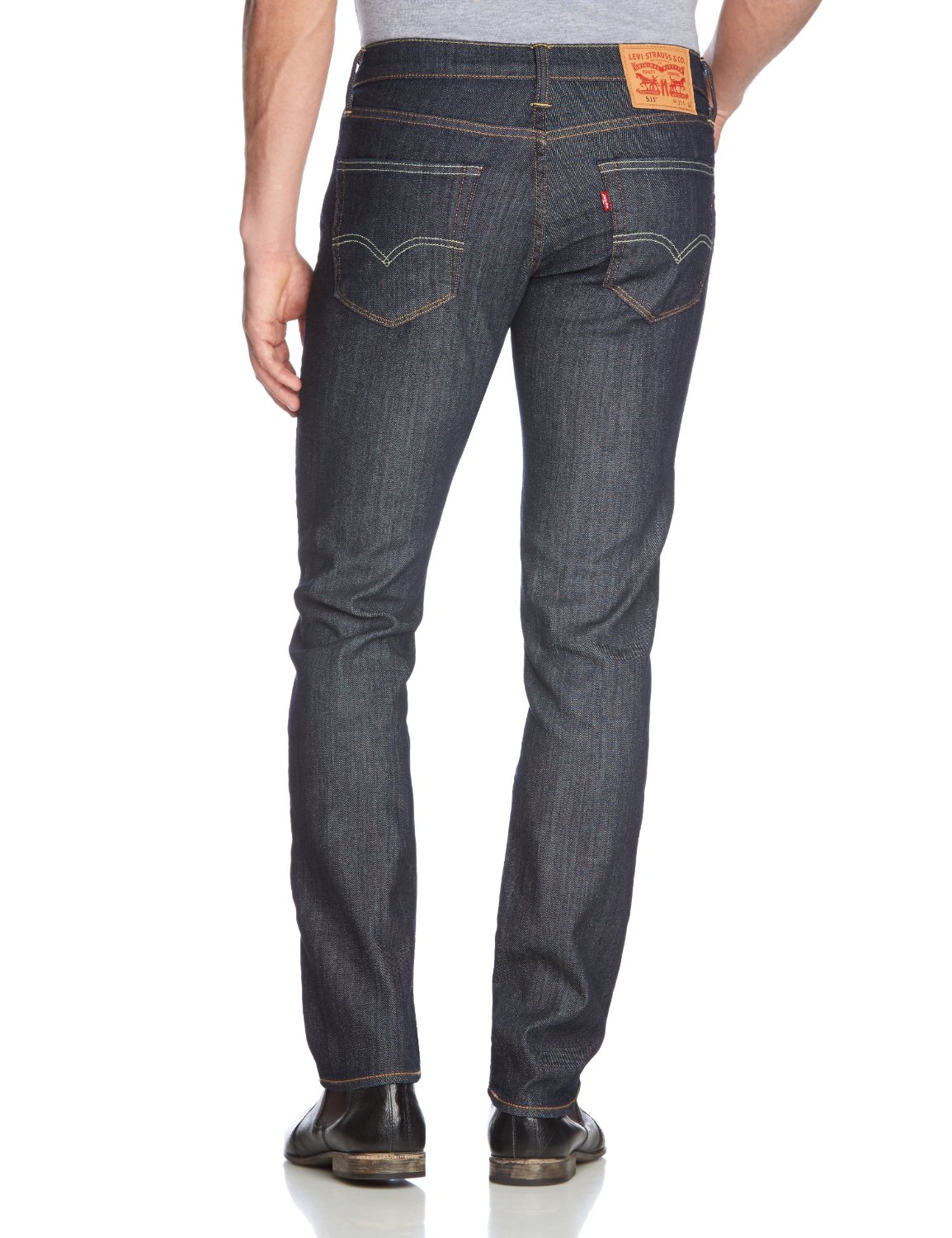 New Men's Levi's 511 Slim Fit Jeans Dark Indigo Blue Tapered Stretch ...