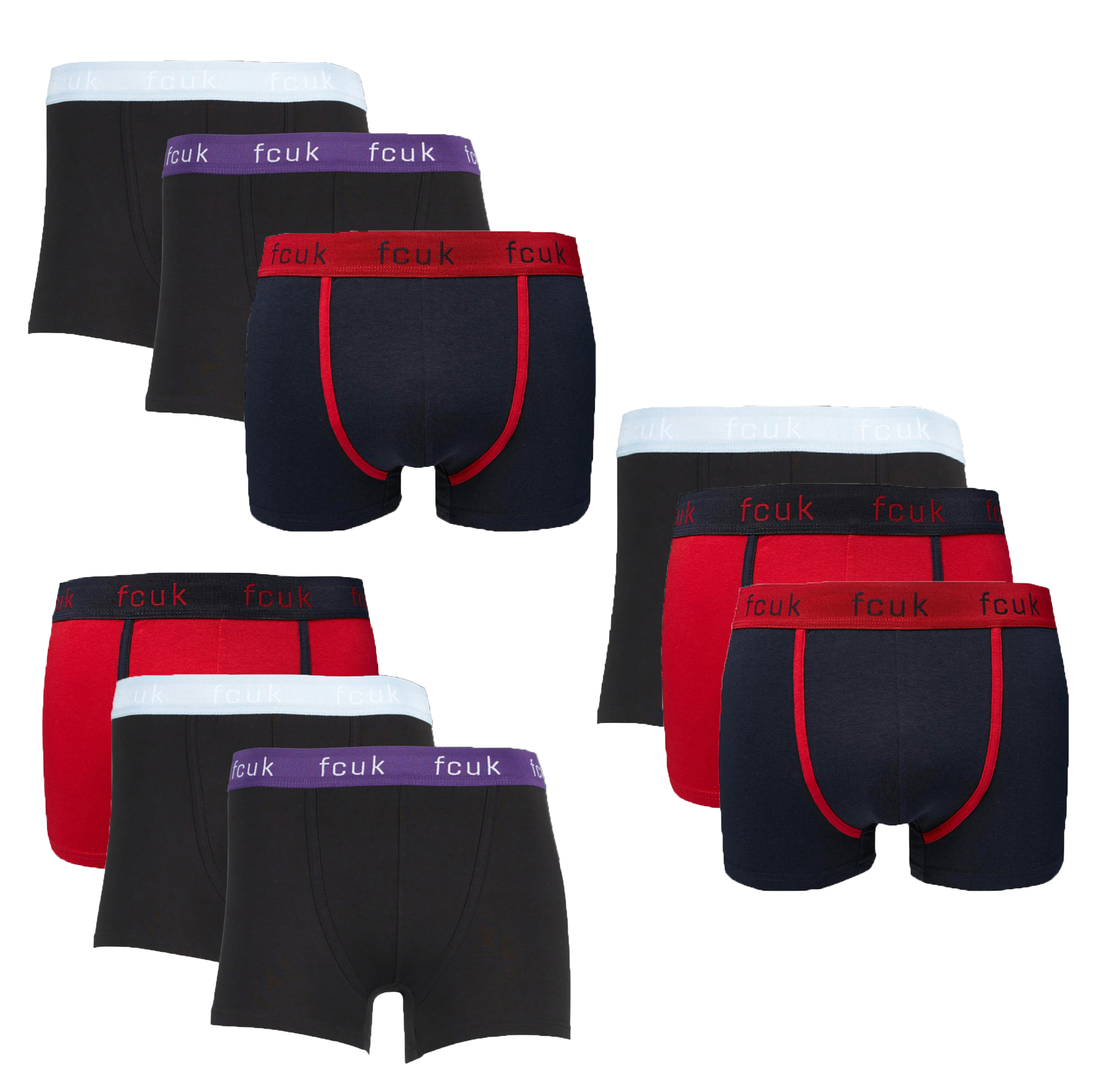 French Connection 3 Pack Boxer Shorts FCUK Underwear Stretch Sporty ...