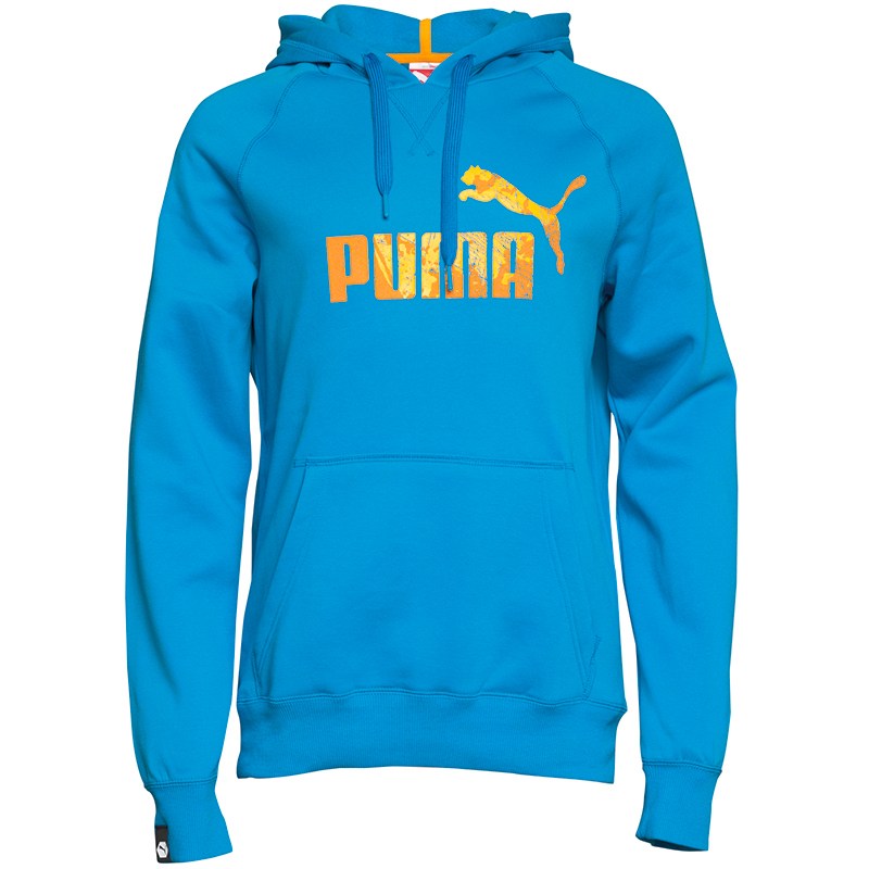 PUMA New Men's Heritage Logo Hoodie Sweatshirt Jumper Turquoise Blue ...