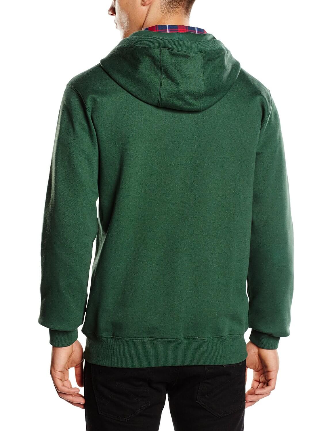 VANS Men’s Classic Zip Up Hooded Sweatshirt Hoodie Trekking Green Top ...
