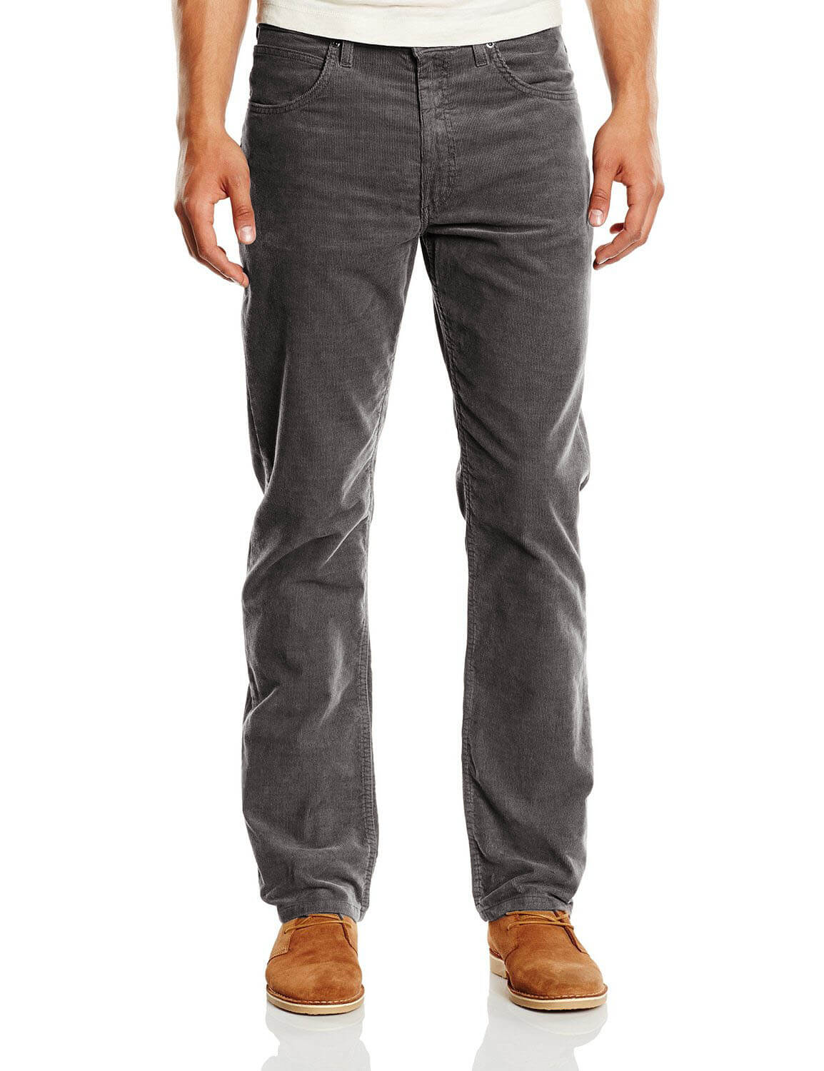 Lee Brooklyn New Men’s Cords Charcoal Grey Stretch Corduroy Jeans ...