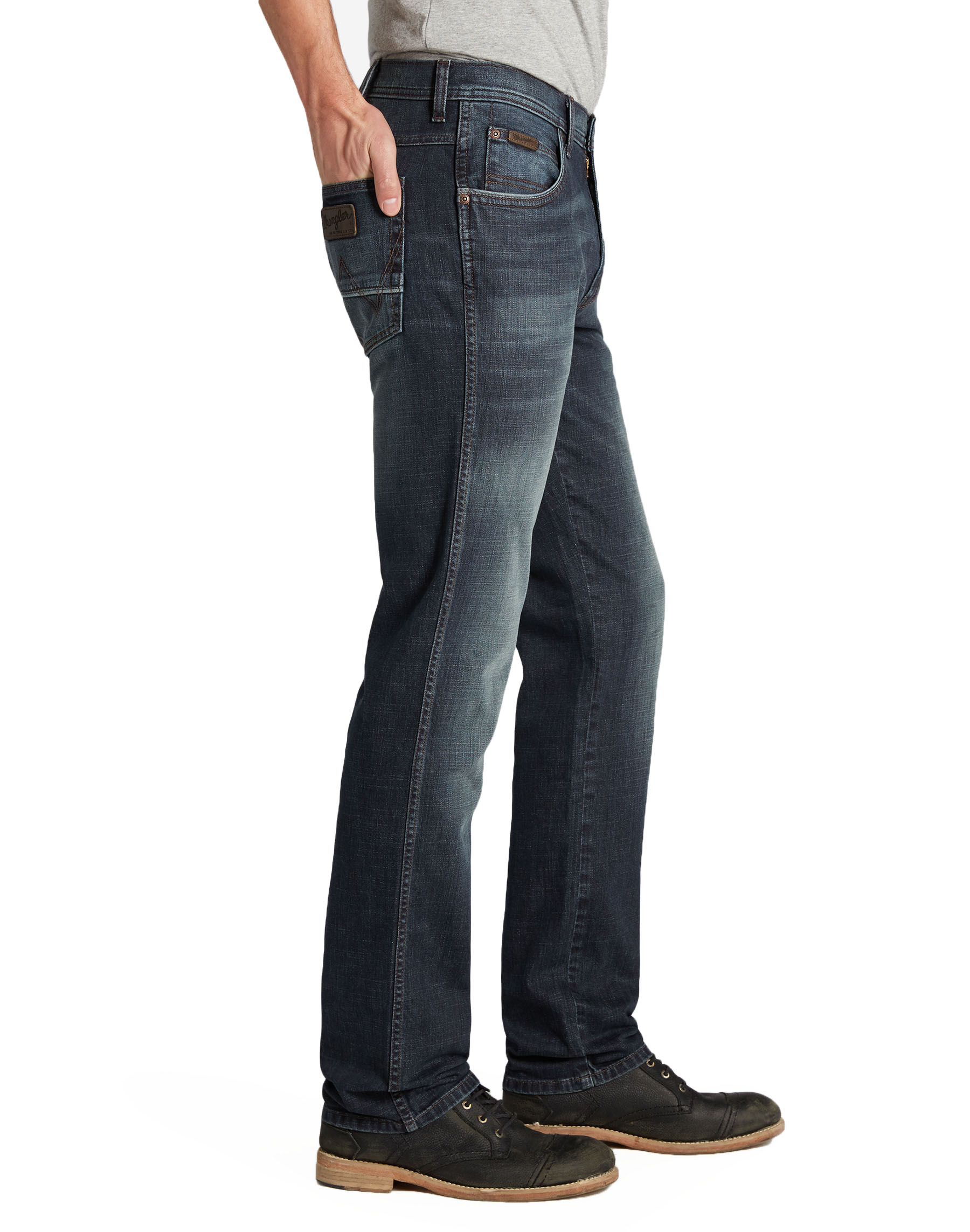 Wrangler Arizona Straight Fit Stretch Jeans New Mens Vintage Faded ...